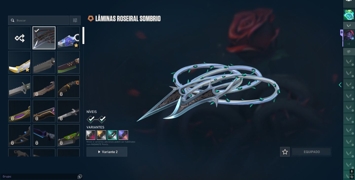 Conta de valorant com varias skins