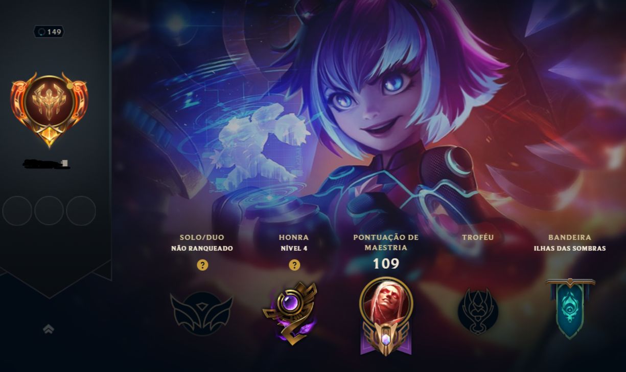 Conta League Of Legends histórico GOLD