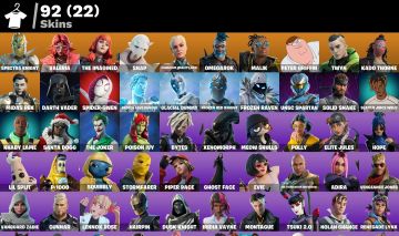 Conta Fortnite 92 SKINS/CORINGA/PANICO/POISON IVY/XENOMORFO/ELITE JULES/PETER GR