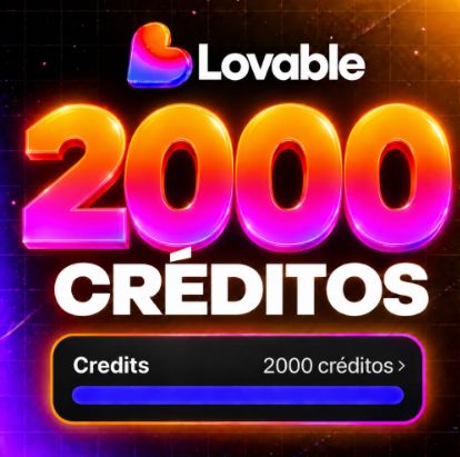 LOVABLE PRO LITE + 300 | CRÉDITO WORKSPASE [ENTREGA RÁPIDA]