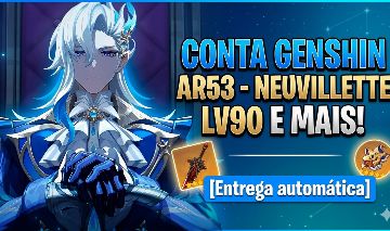 CONTA GENSHIN AR53 - NEUVILLETTE LV90 [Entrega automática]