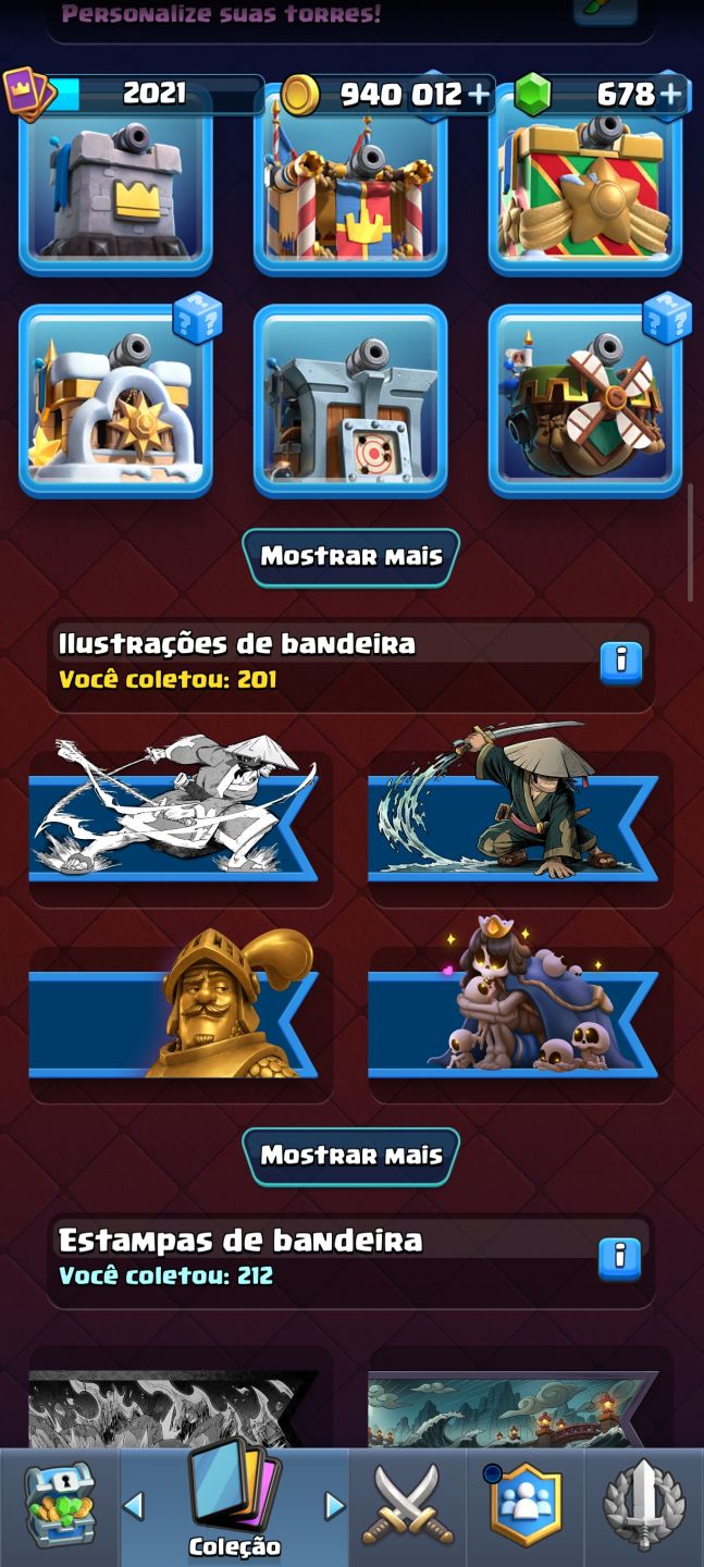 Conta Clash Royale bem encaminhada