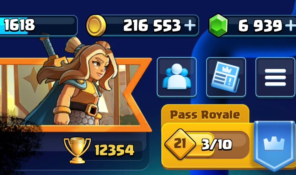 CONTA CLASH ROYALE