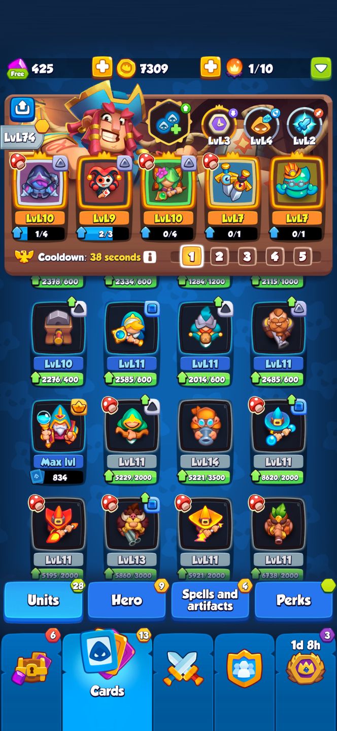 Conta Rush Royale 1153% de crítico