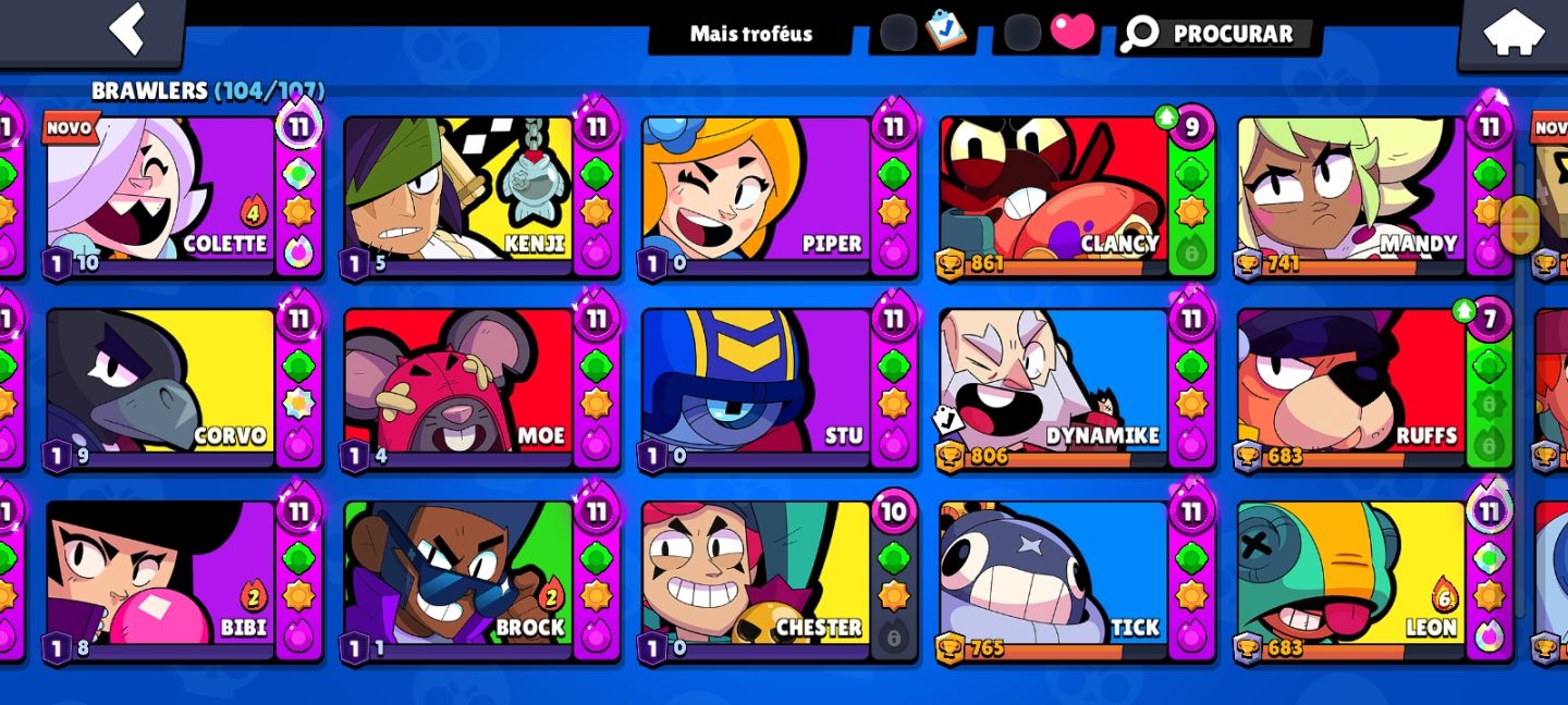 Conta de Brawl 50K de troféus, (PRA SAIR HOJE!!!))