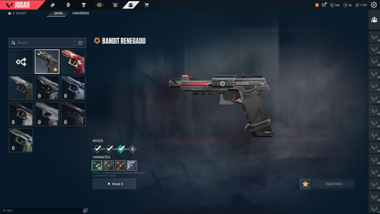 CONTA VALORANT NIVEL 240 COM 40 SKINS COMPRADAS.