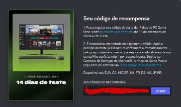 PC Game Pass XBOX Assinatura 14 DIAS - Legítimo