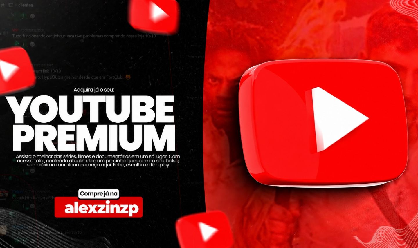 YOUTUBE PREMIUM convite | 30 dias