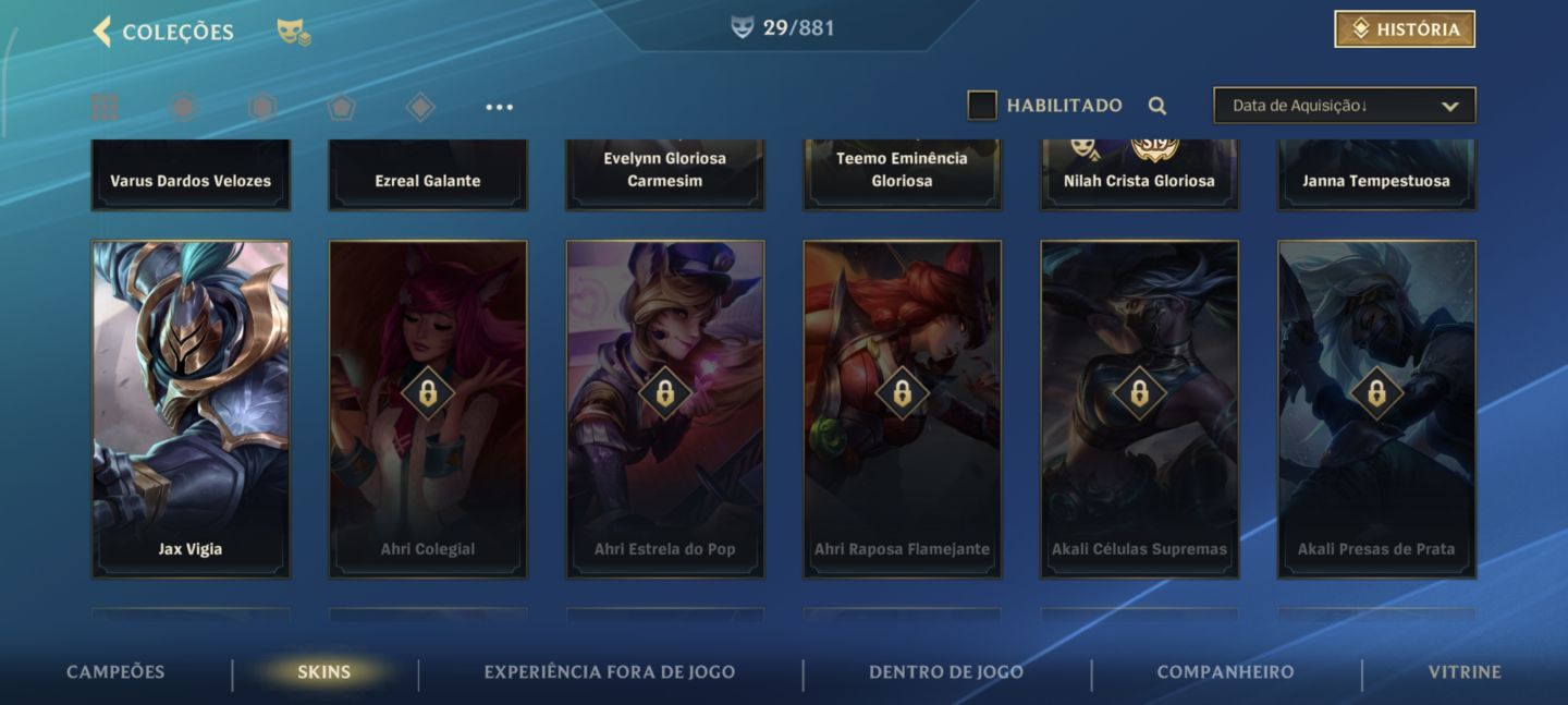 Conta de Wild Rift (Mestre)