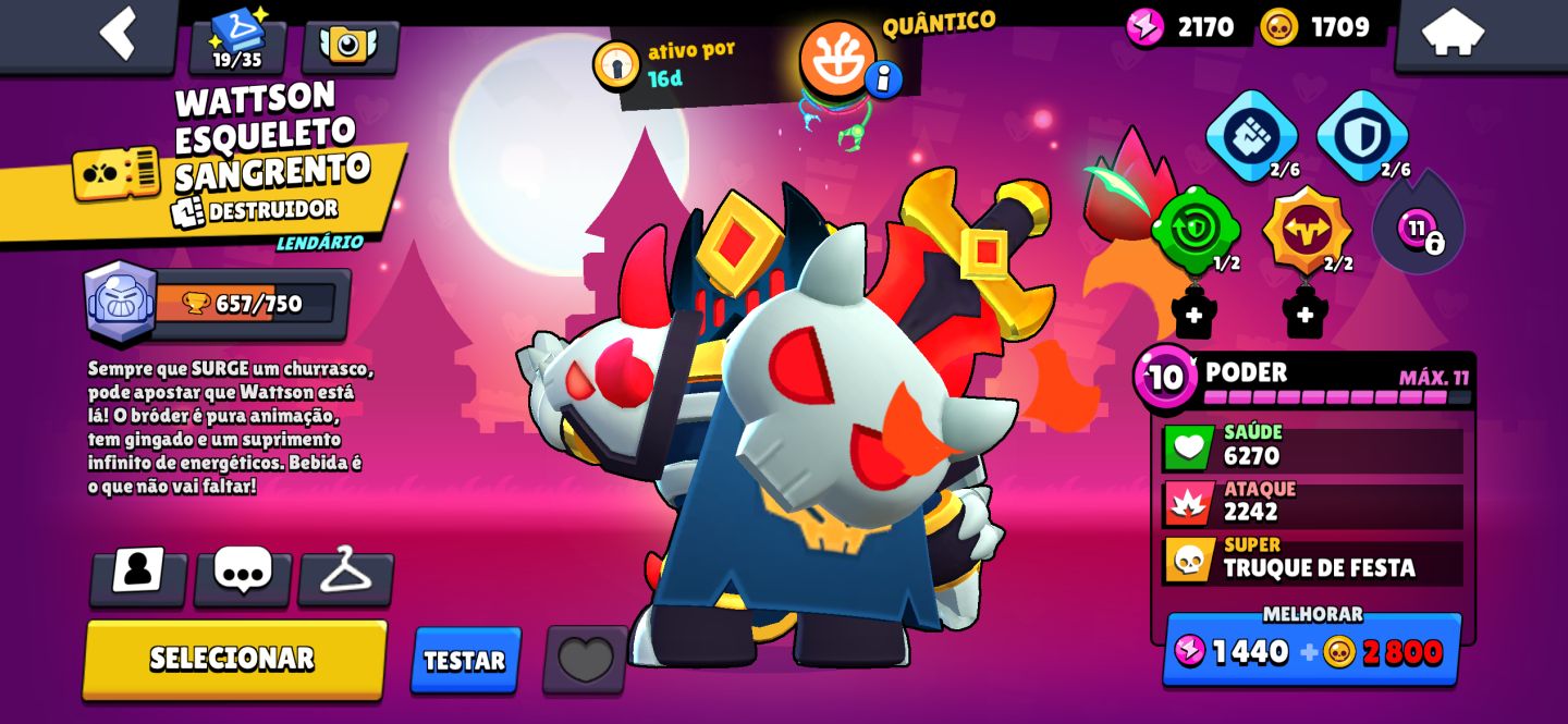Conta de braws stars rara, com várias skins