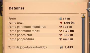 Conta Albion online 2b de fama total