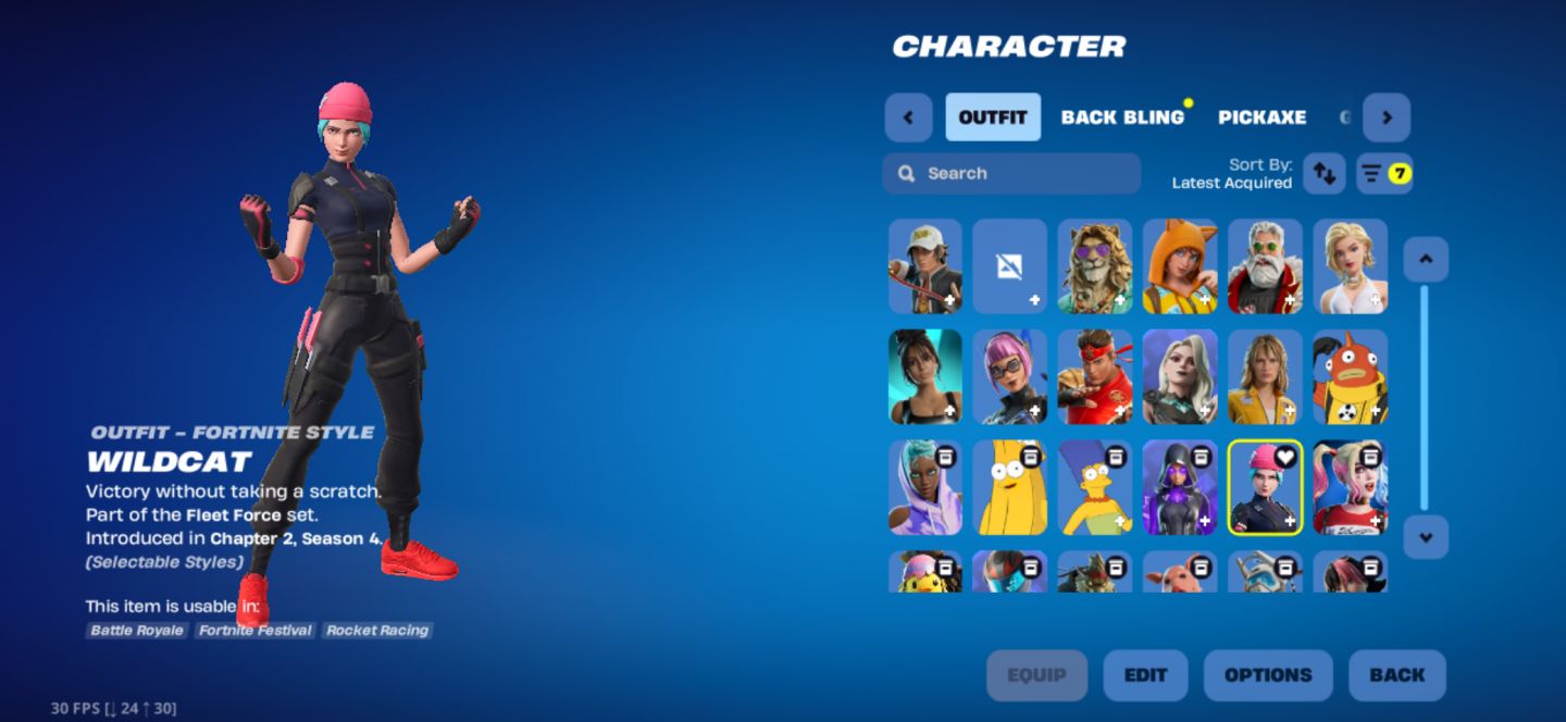 CONTA DE FORTNITE COM WILDCAT