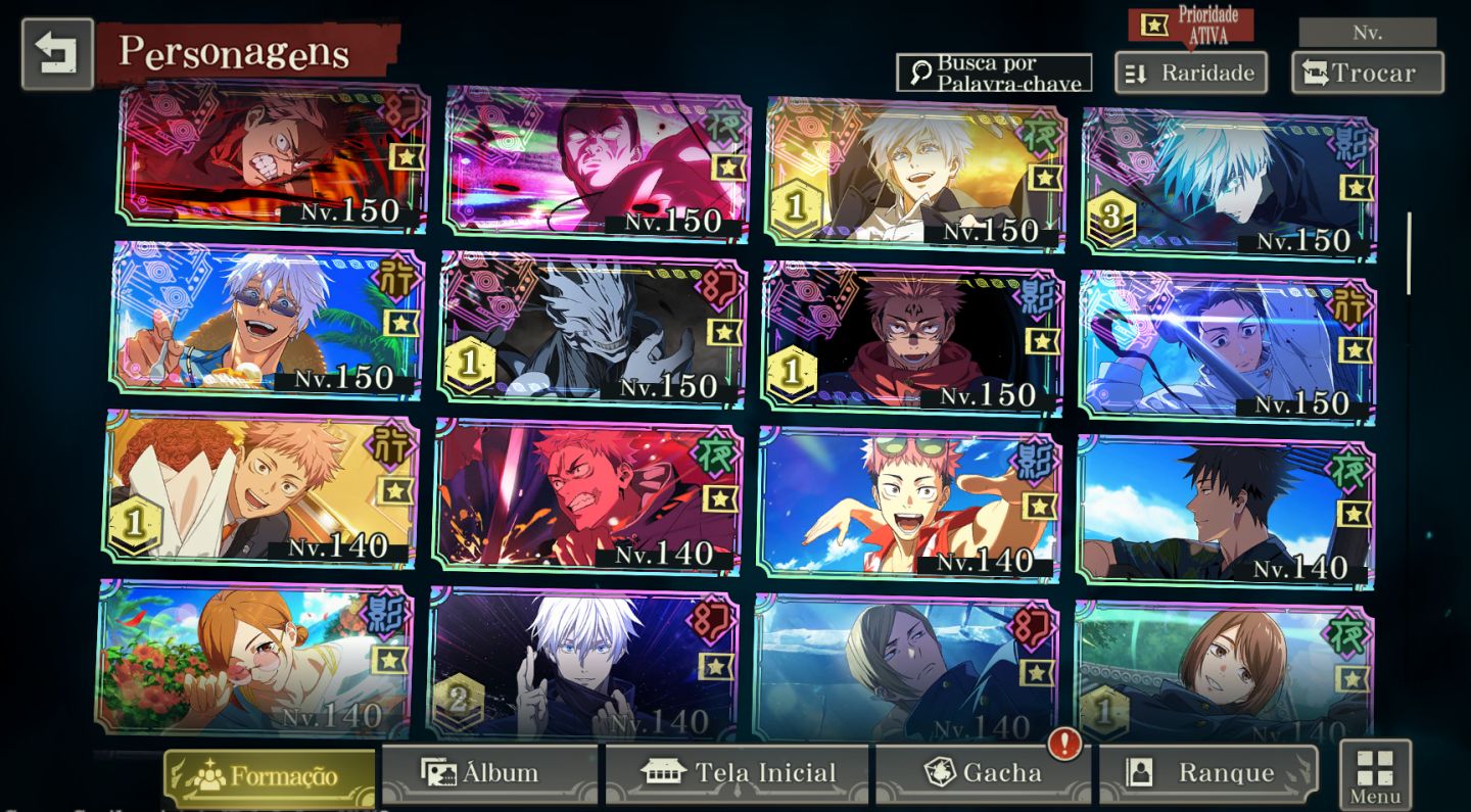 CONTA ENDGAME | 20 LIMITADOS | TODOS OS PERSONAGENS NÍVEL E GRADE MÁXIMA | LV108
