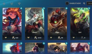 Conta de Wild Rift Full champs