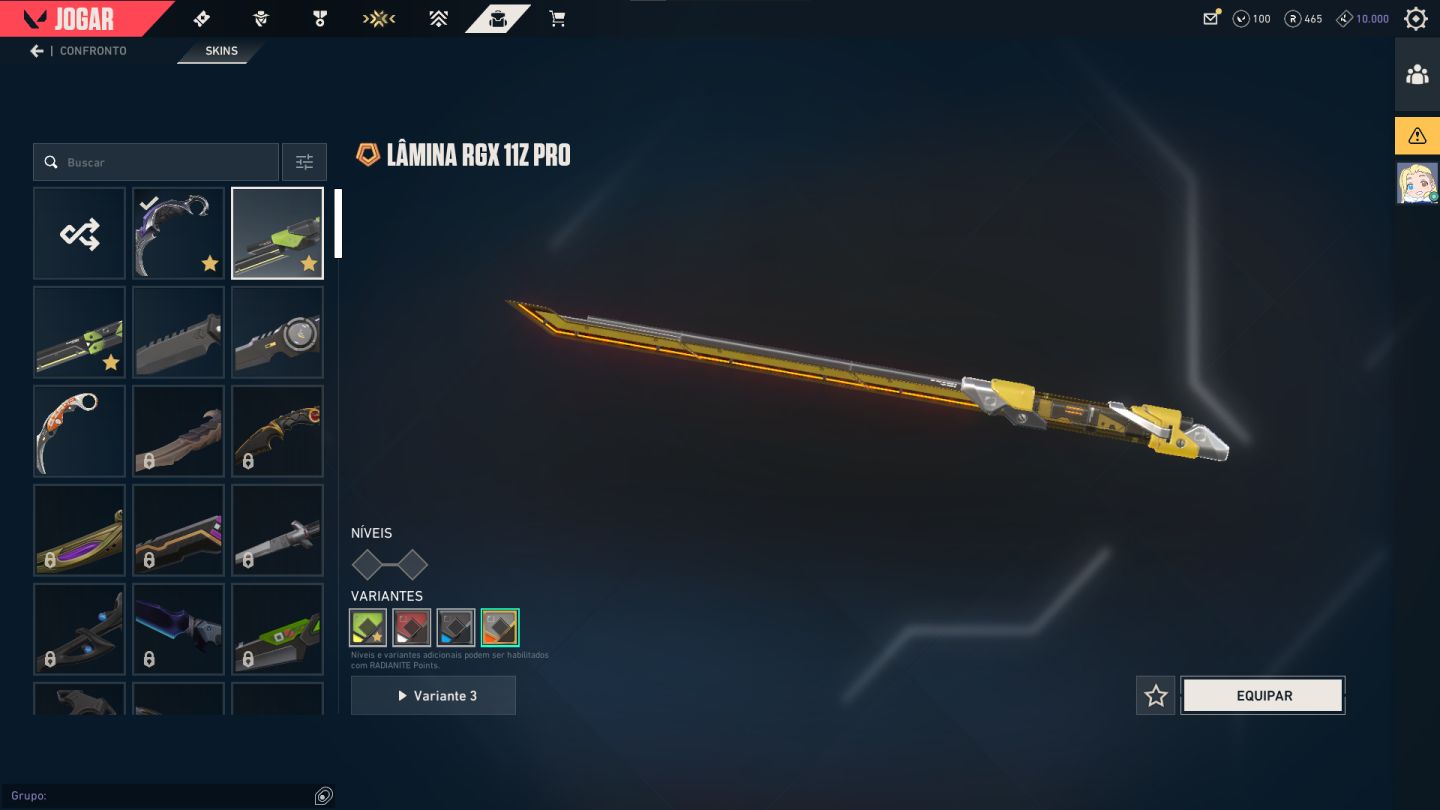 CONTA COM CHAVEIRO DE IMORTAL E KARAMBIT SAQUEADORA / PRECO NEGOCIAVEL