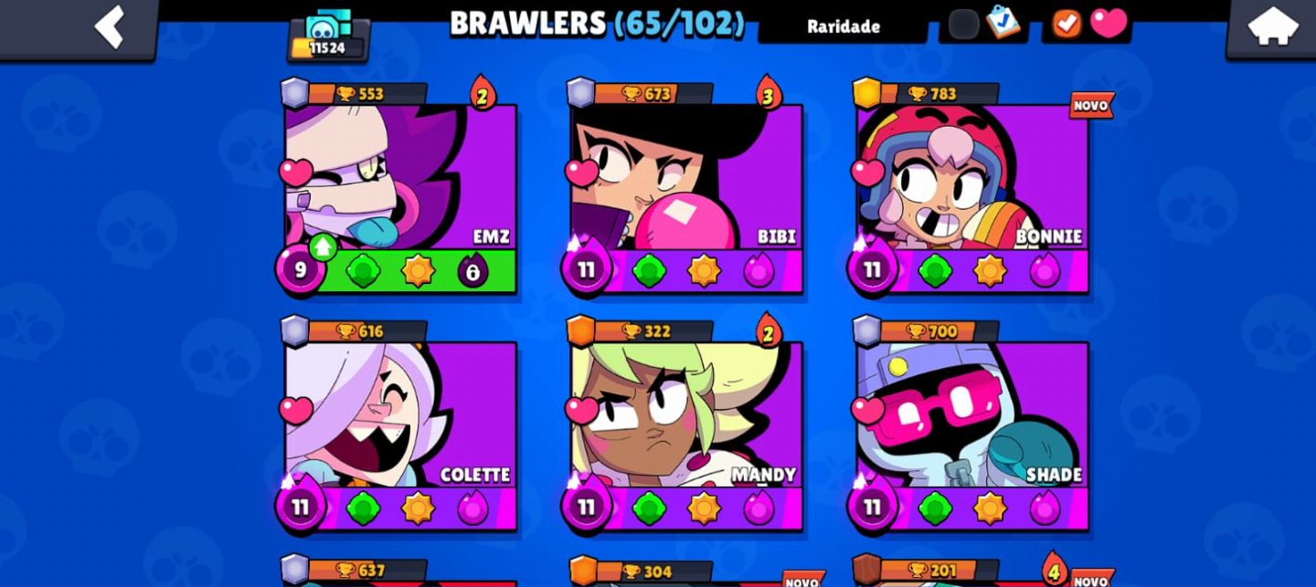 CONTA BRAWL COM 52 BRAWLERS