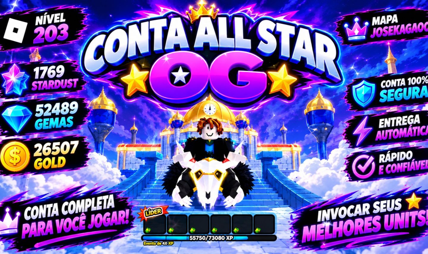 CONTA ALL STAR OG | LEVEL 202 | 1751 STARDUST | 52k GEMAS