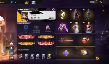 Conta free fire algumas skin e eventos 6 anos de idade (secundaria)