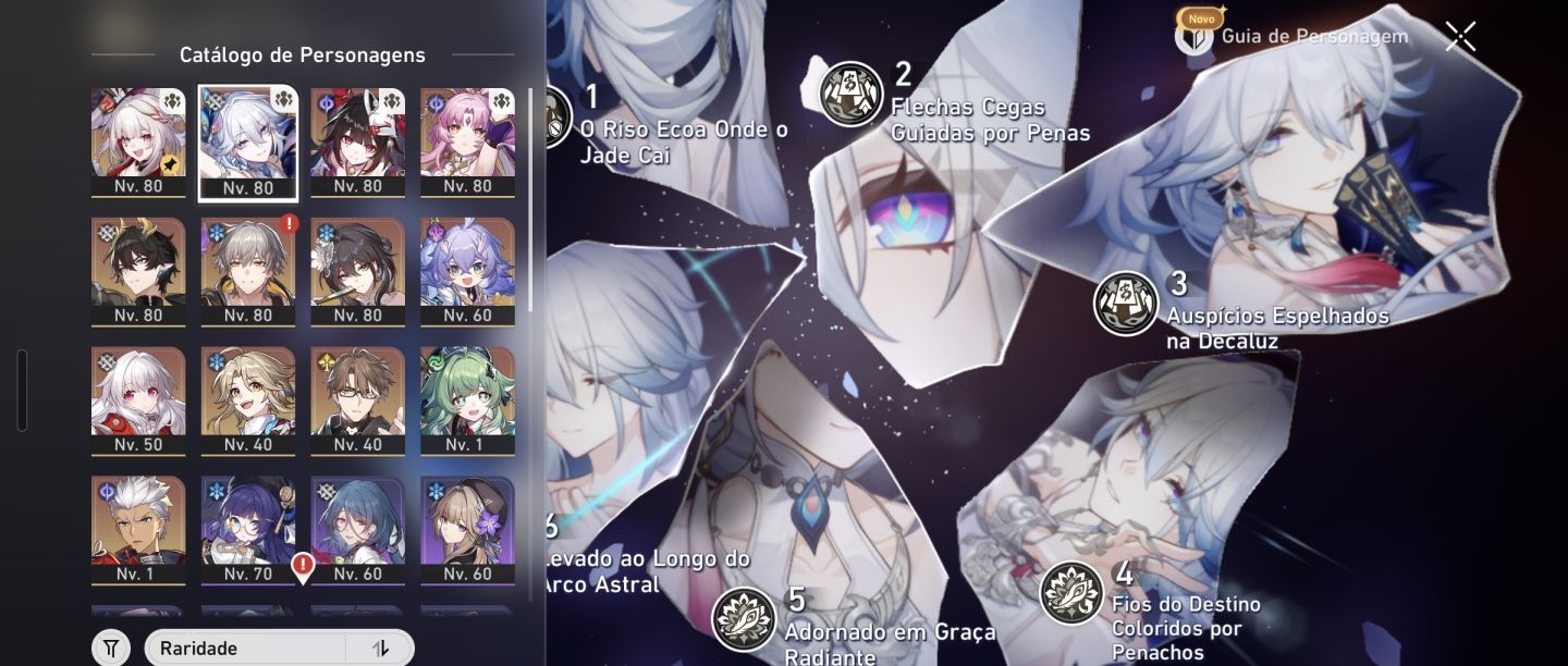 Contas variadas - Honkai Star Rail