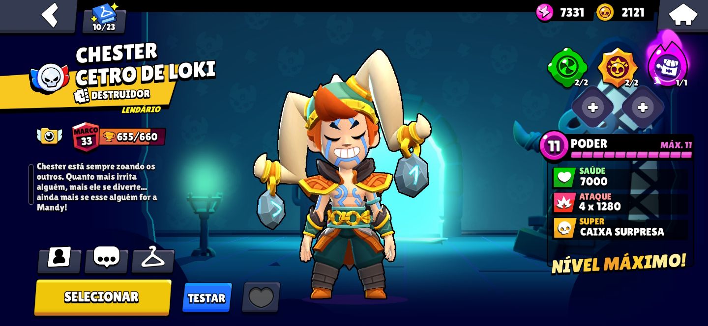 Conta de Brawl stars várias skins e Brawlers/ leia a descrição!