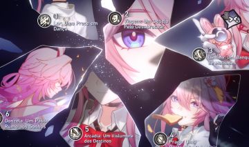 CONTA DE HONKAI COM EVANESCIA E6 E HIMEKO NOVA E0S1