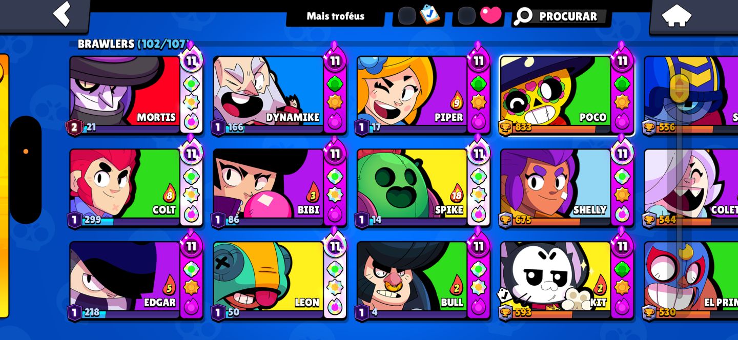 Conta 2019 BRAWL STARS! FULL brawllers - Bastante upada