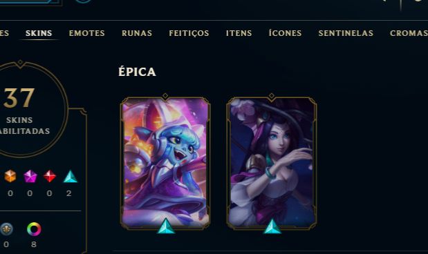 CONTA LOL SKIN LULU E NAMI + ESMERALDA 3 MMR MESTRE