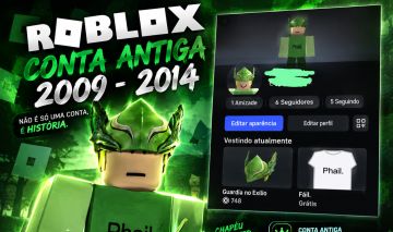 Conta roblox antiga e rara, com skin limited
