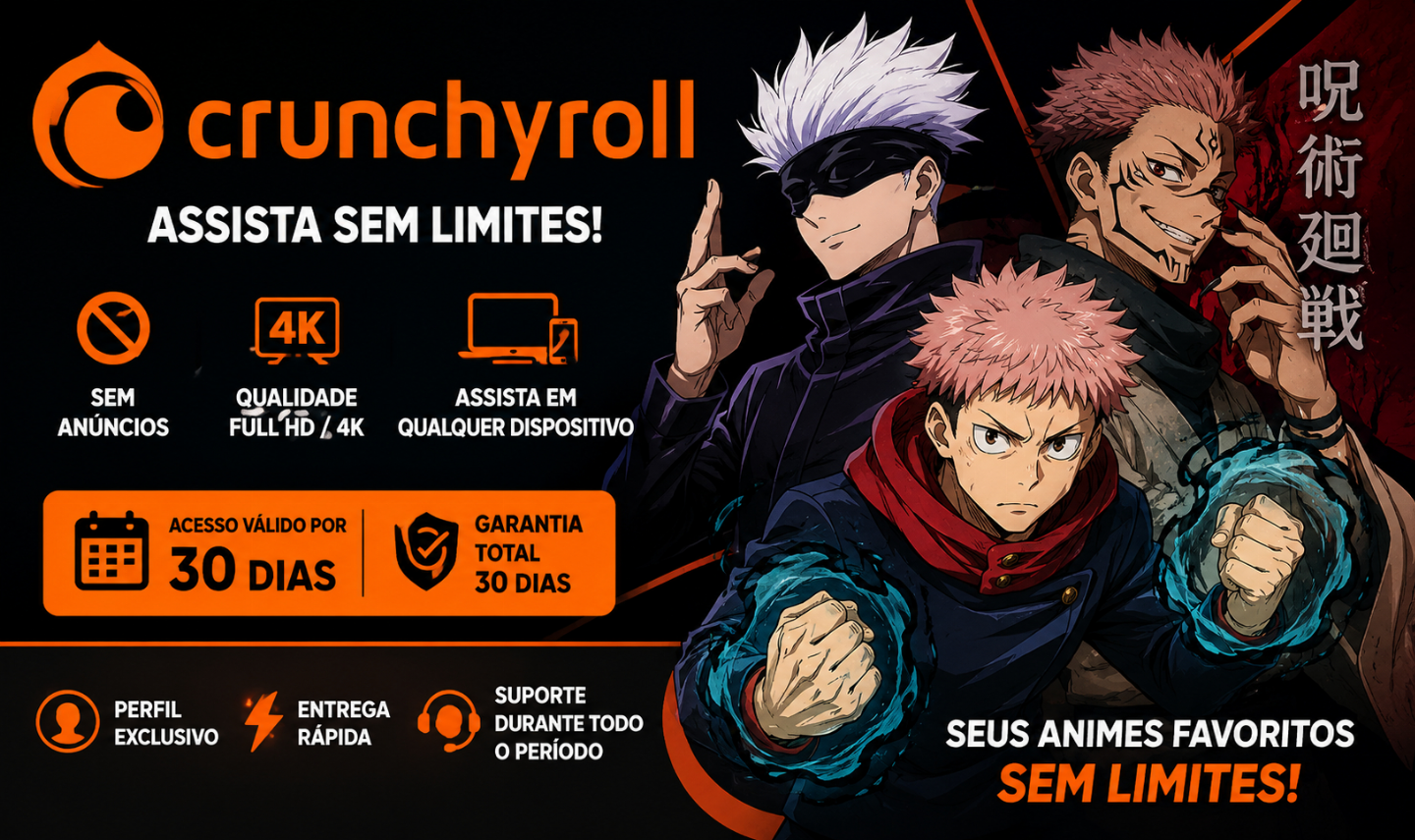 Crunchyroll Premium 30 Dias