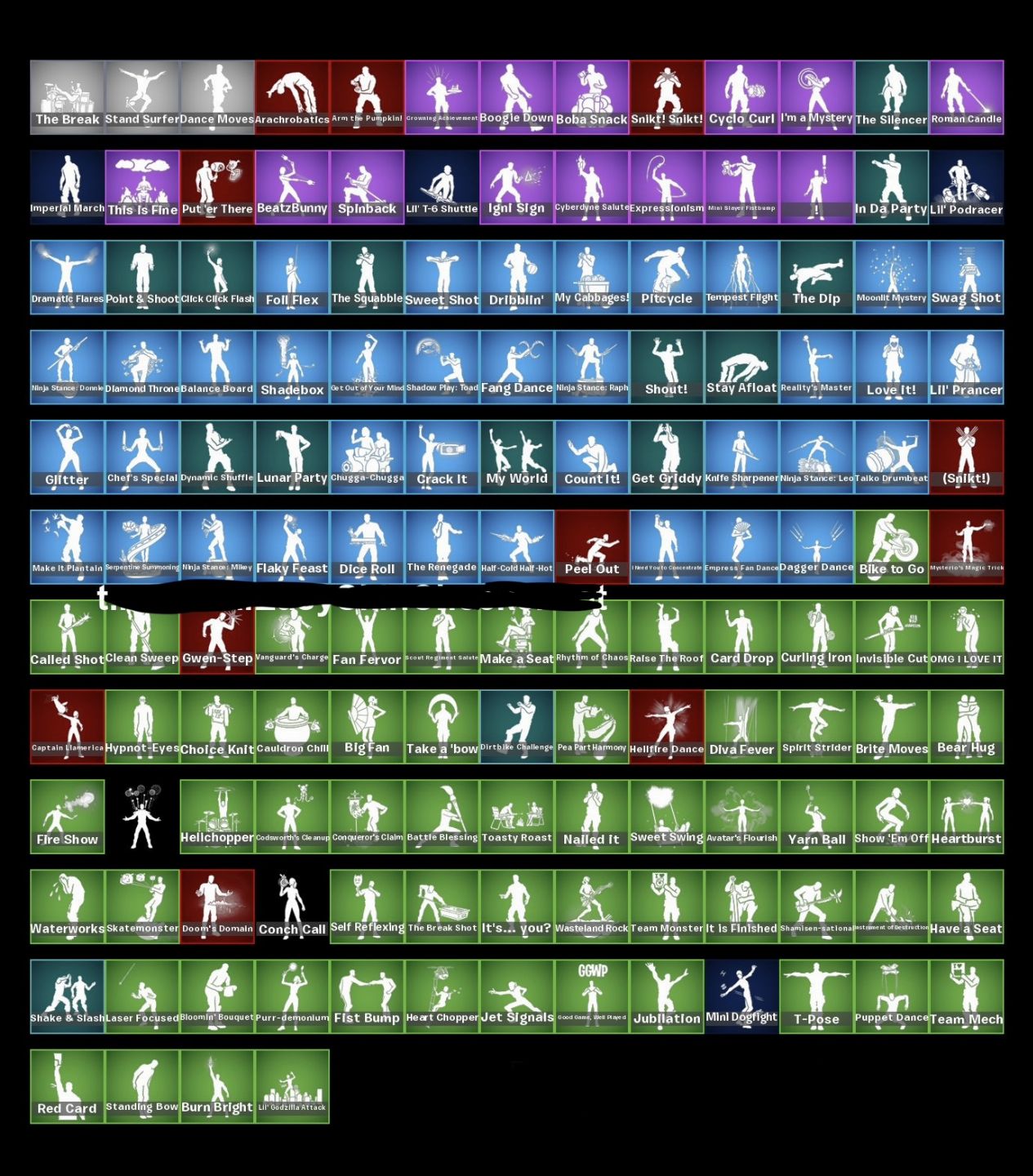 Conta Fortnite com 234 skins (skins que não voltam) e diversas outras coisas