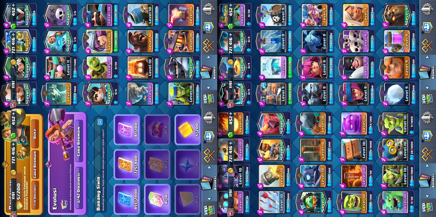 CLASH ROYALE 7155 Troféus | CARTAS LV 12/13 | EVOLUÇÕES | CONTA TOP