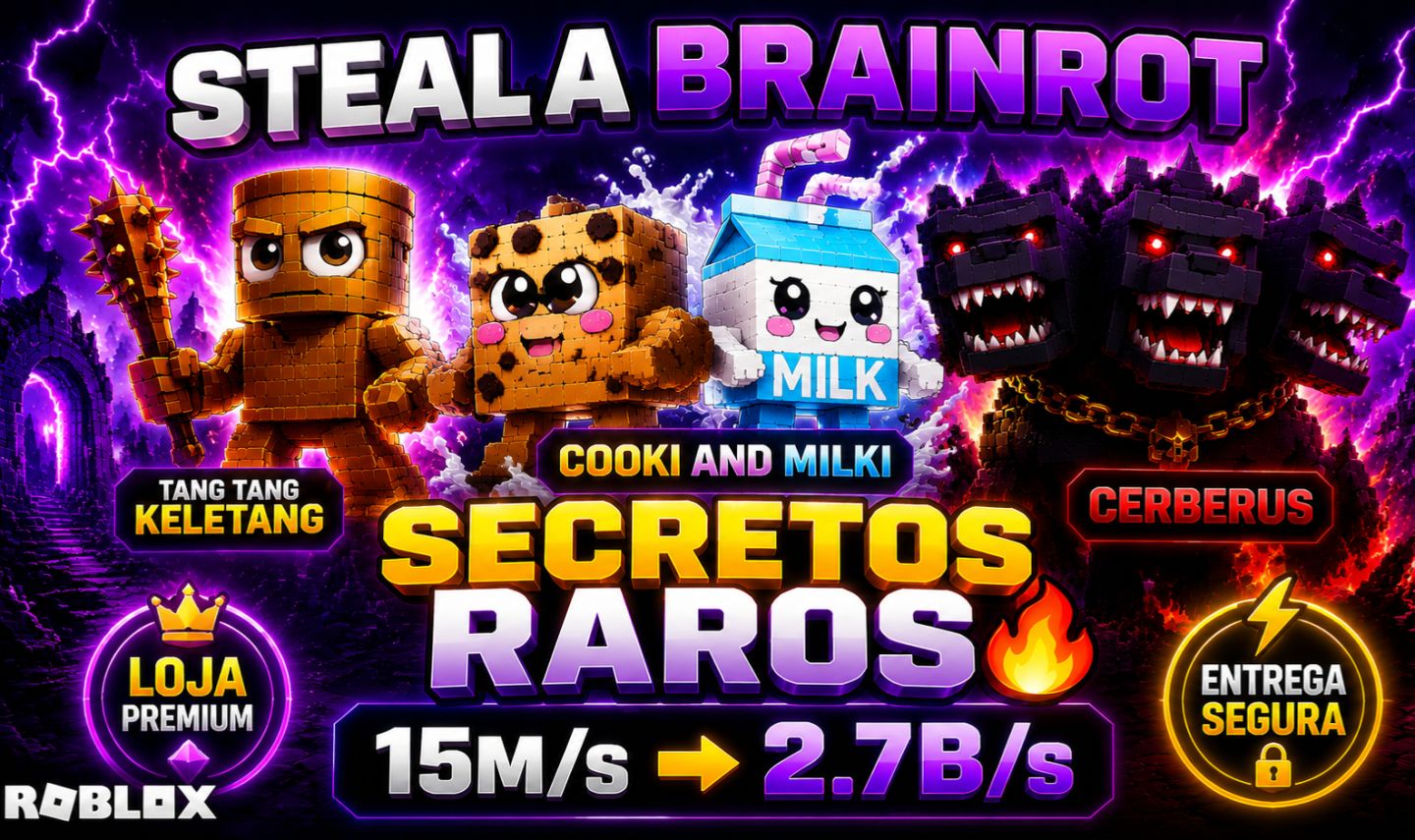 STEAL A BRAINROT ROBLOX | SECRETOS RAROS 15M/s ATÉ 1B/s | ENTREGA RÁPIDA