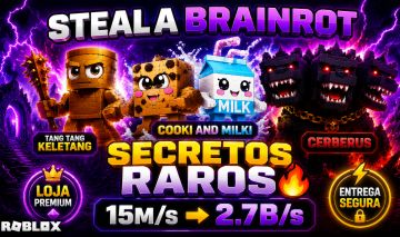 STEAL A BRAINROT ROBLOX | SECRETOS RAROS 15M/s ATÉ 1B/s | ENTREGA RÁPIDA