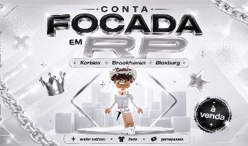 Conta roblox focada em RP | korblox | principais PASSES brookhaven + bloxburg.