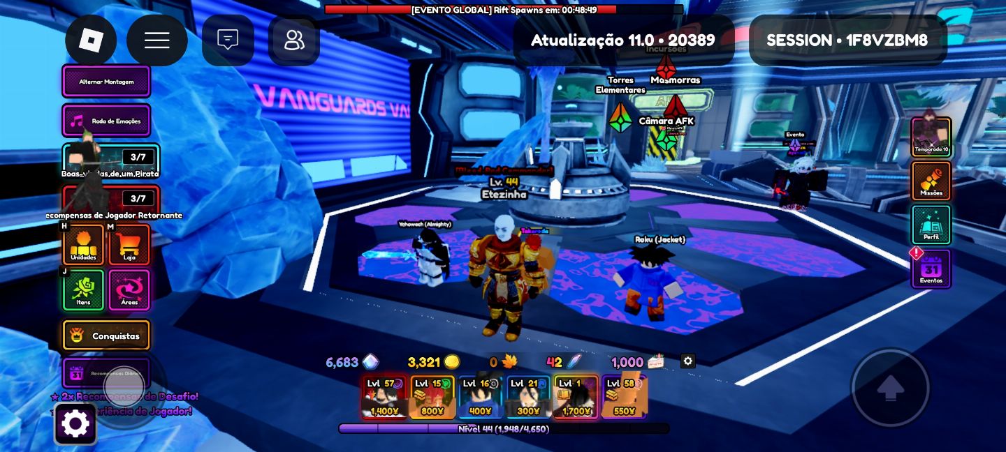 CONTA HIGH-END - ANIME VANGUARDS + VOLLEYBALL 4.0 (ITENS SECRETOS)