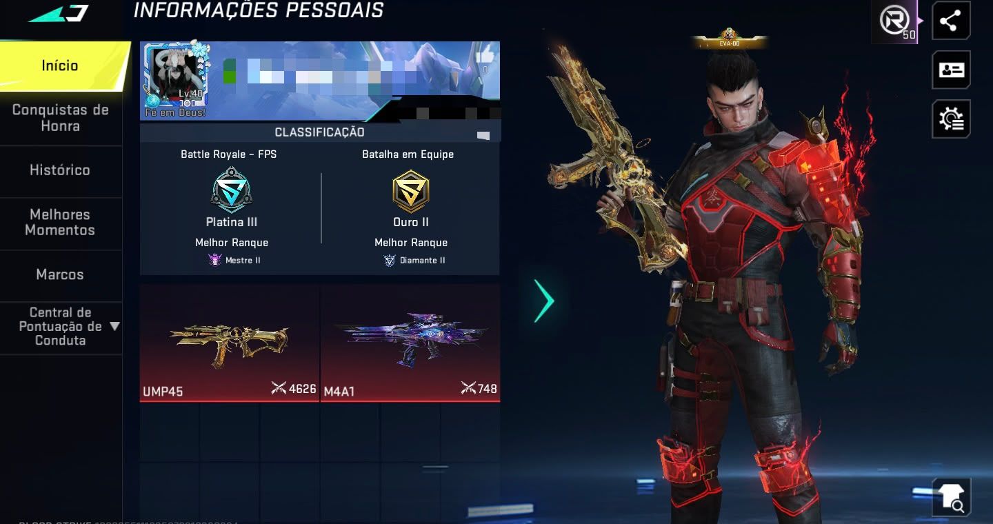 CONTA BLOOD STRIKE TOPZERA PRA COMEÇAR