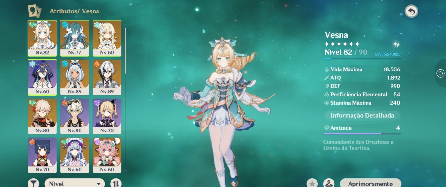 CONTA AR54 COM VESNA+VODYANITSA+MUALLANI+KAHUZA+BISS/R0 ARLECCHINO+MIZUKI