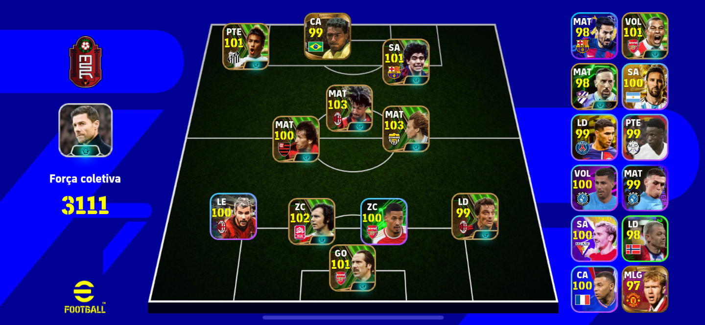 Conta Efootball Full Cartas