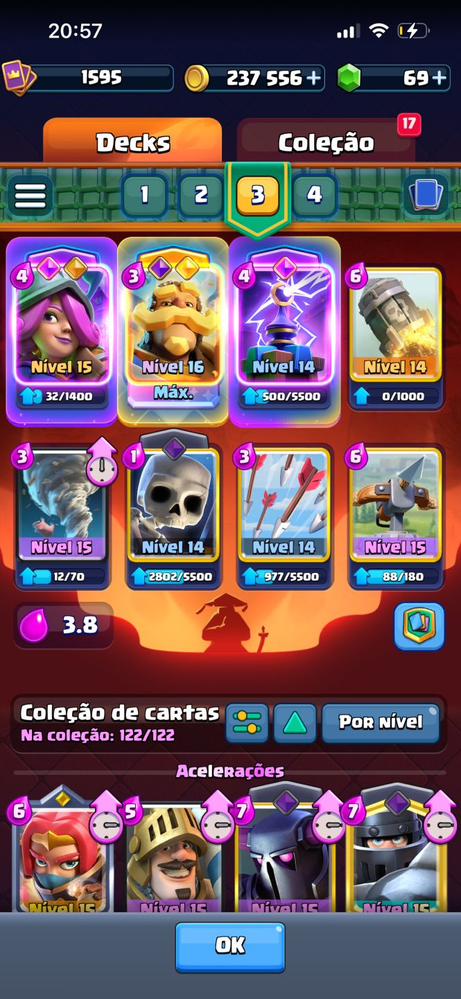 CONTA CLASH ROYALE FULL LVL 14/15 + 10K+ TROFÉUS - PRONTA PARA O COMPETITIVO