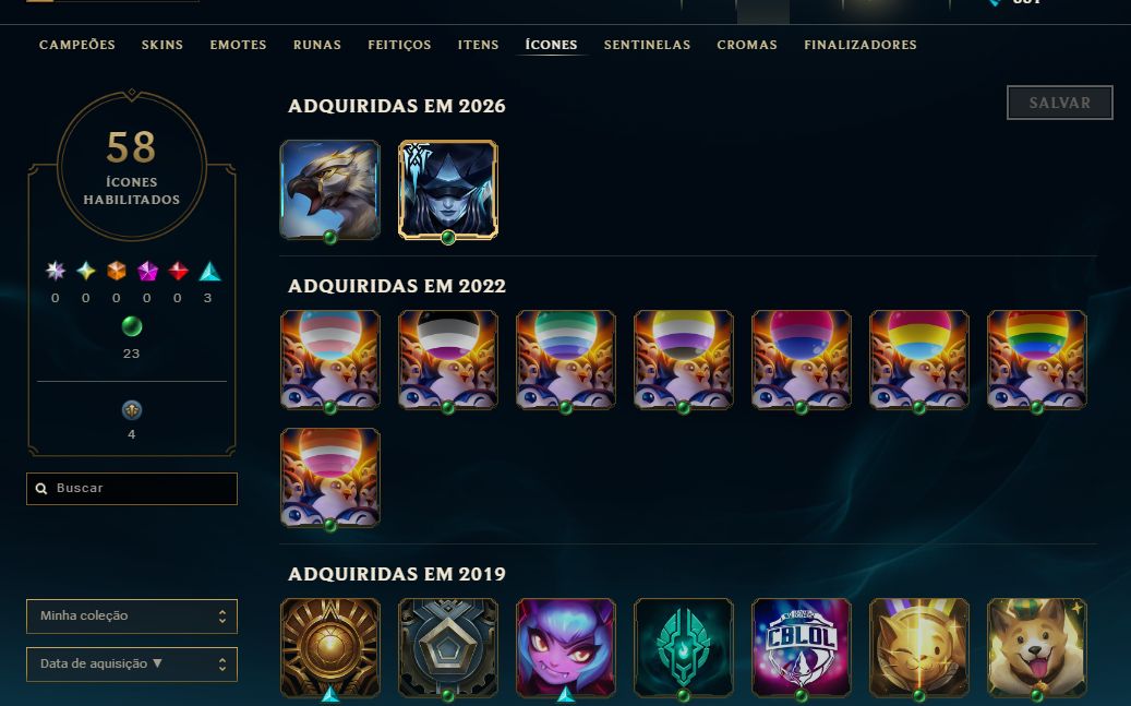 [Entrega Automática] Conta Lol Bronze, 58 Skins, Lendária, Upada na Mão