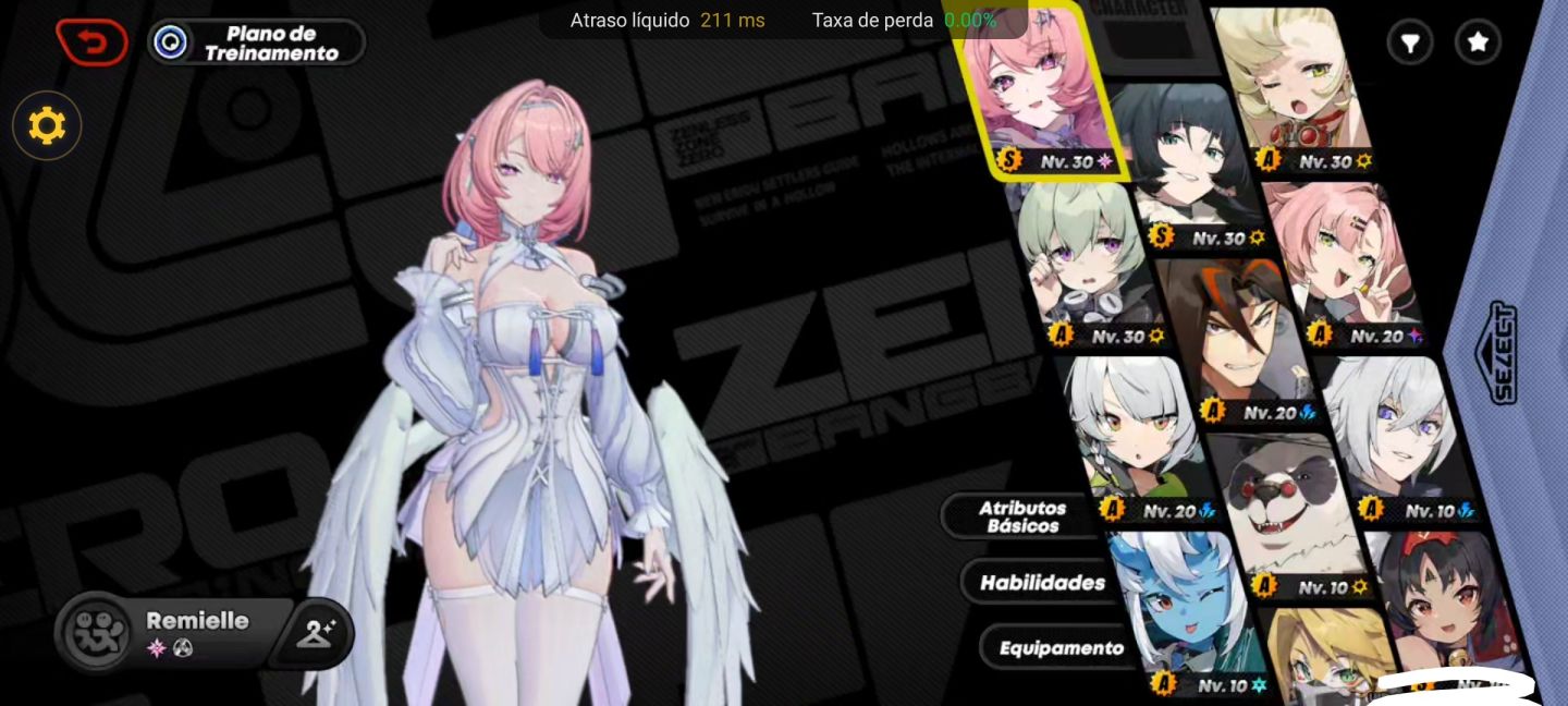 Conta de Zzz com remielle + Jane doe com motor