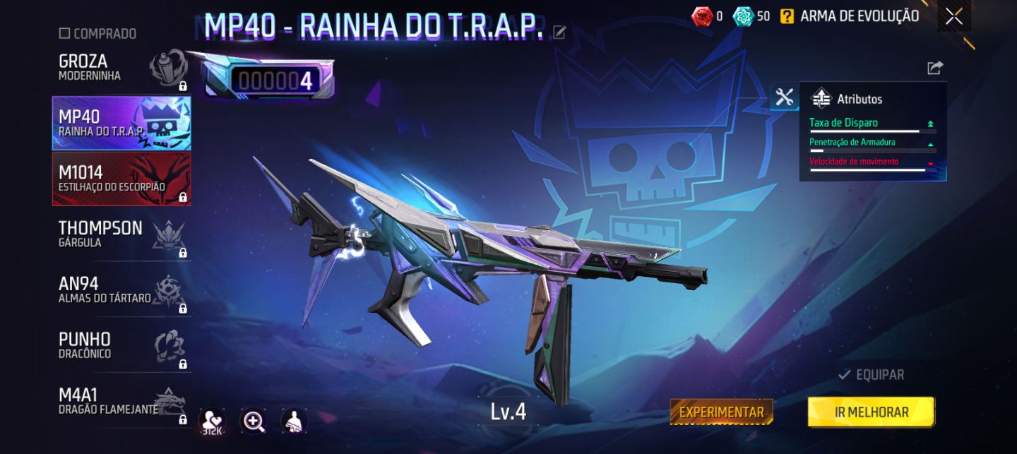 Conta Free Fire Gemada | Muitos Peitorais, Bandeirão, Barbinha ( Leia Desc)