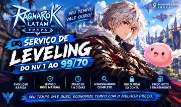 RAGNAROK LATAM FREYA- SERVIÇO DE LEVELING 1 ao 99/70 MELHOR PREÇO