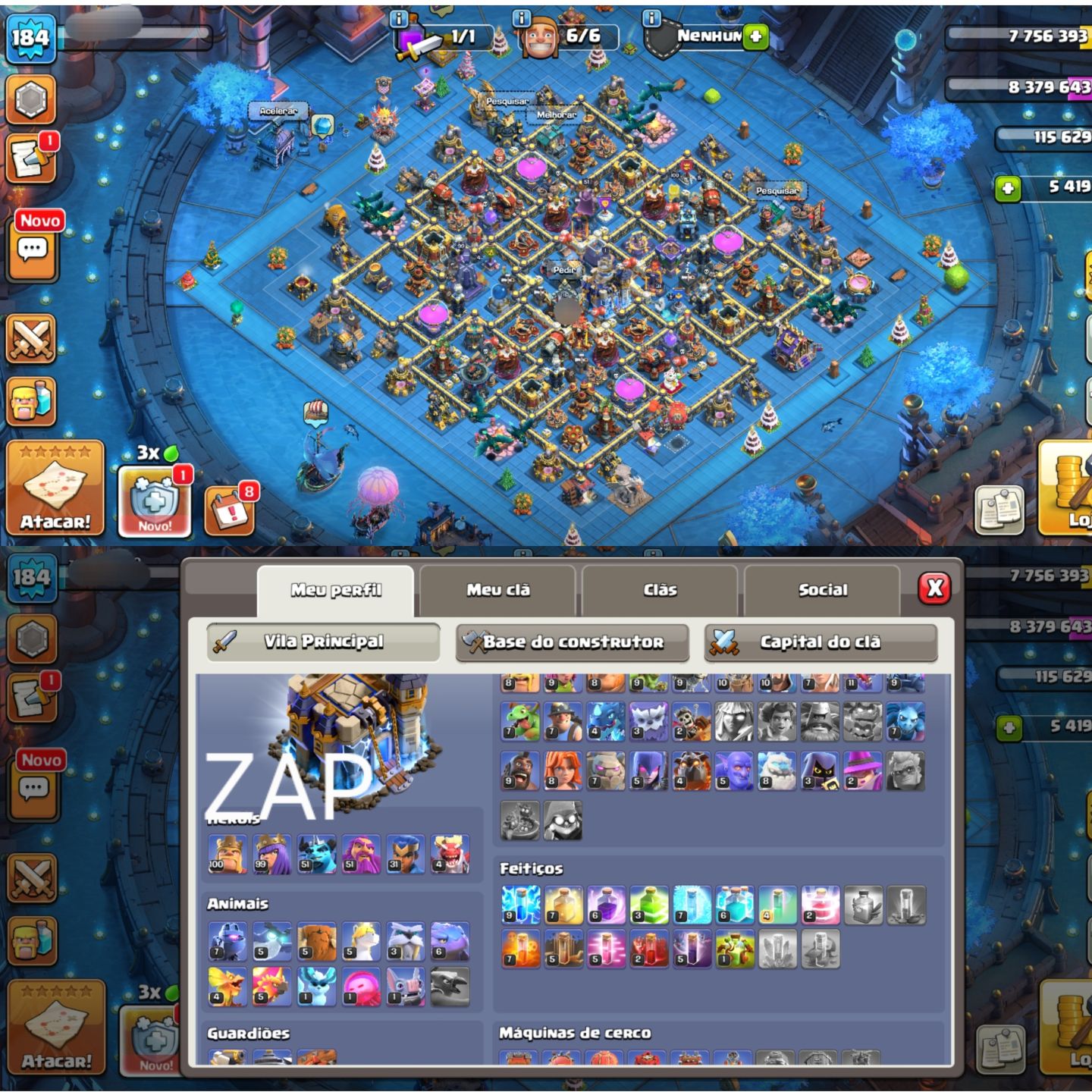 CONTAS DE CLASH OF CLANS CV9 A CV17 NO E-MAIL DO COMPRADOR
