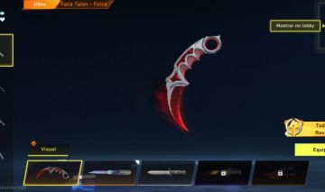 Conta de blood Strike com skin de faca