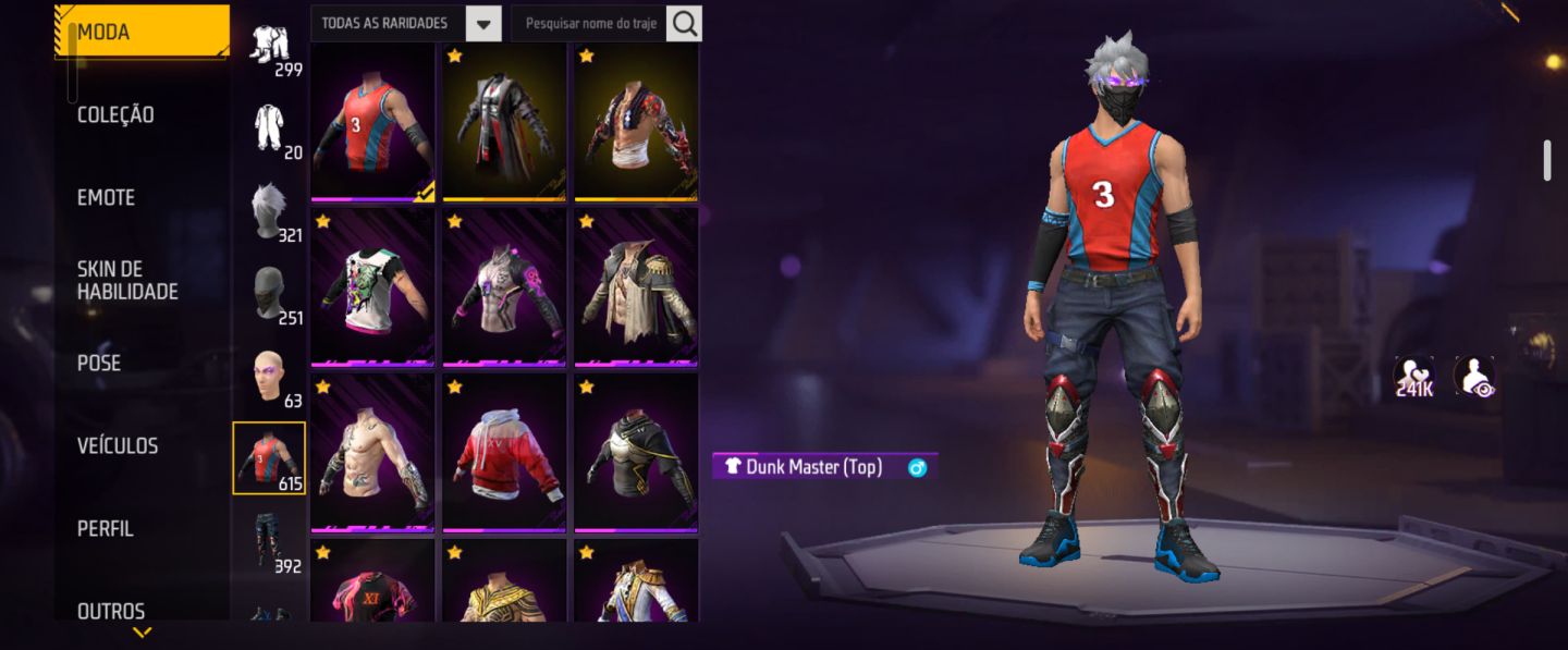 Conta de free fire rara e antiga