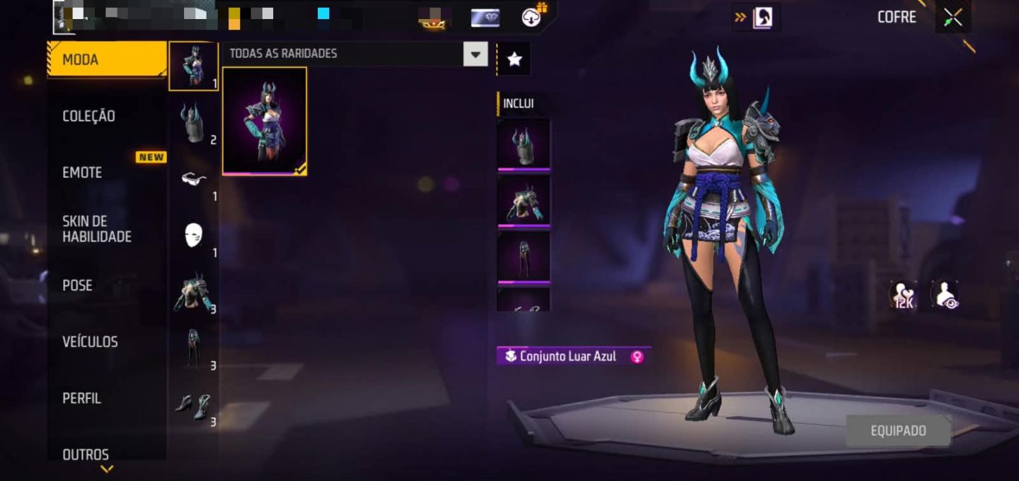 PROMOÇÃO DE CONTAS [FREE FIRE] SKINS EVENTO ESCARLATE [LEIA A DESCRIÇÃO]