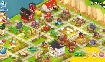 1 x 1Conta NIVEL 48(CELEIRO 2K,SILO 3K 9 MILHOES MOEDAS) HAY DAY