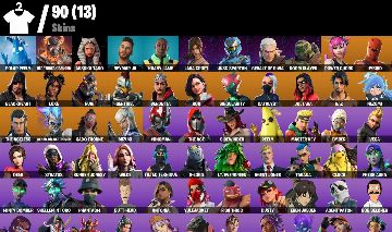 CONTA FORTNITE TRYHARD COM HEROINA, LARA CROFT, NEYMAR JR E 90 SKINS