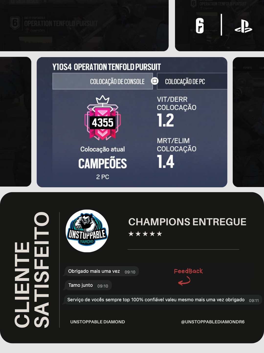 [PS/XBOX/PC] BOOST de RANK para RAINBOW SIX (olhe a descrição)